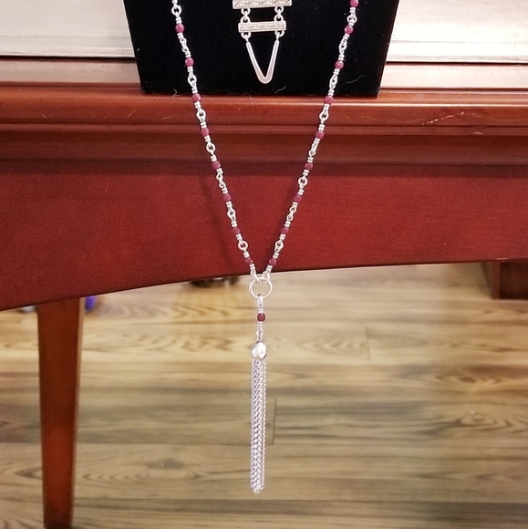 Lucky Brand Layers 3 tier Silver Necklace NWT RETAILS FOR $49 LONG - Picture 14 of 16